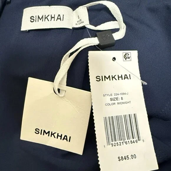 SimkHai Maisie Long Sleeve Dress in Midnight - Picture 10 of 10